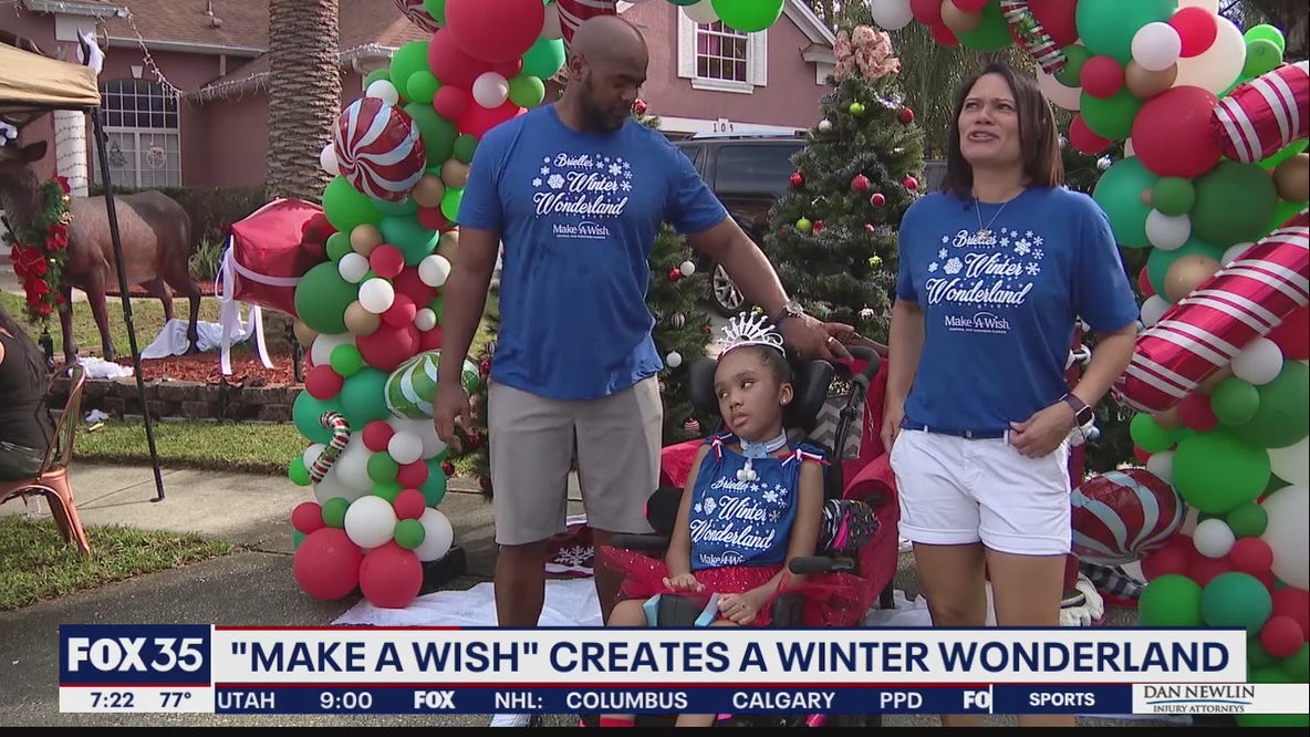 'Make-A-Wish' creates winter wonderland for Central Florida girl